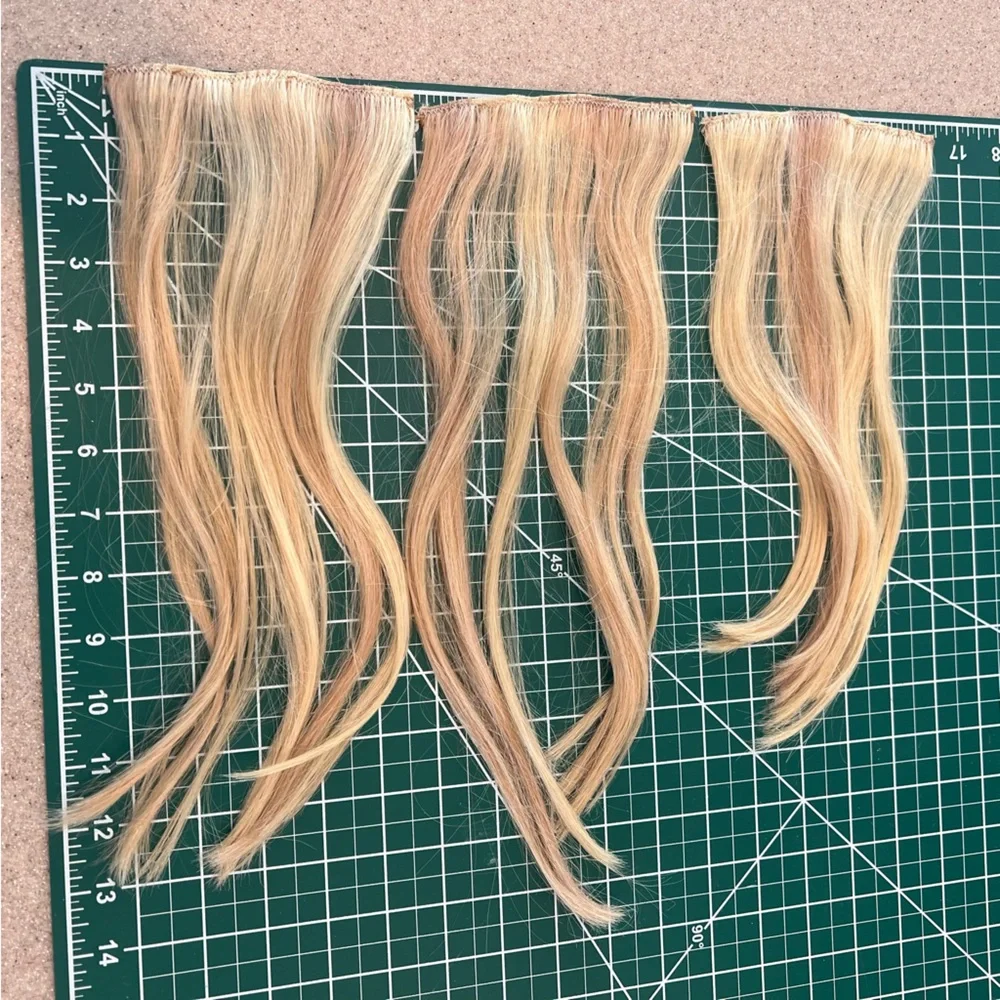 100% Human Hair Clip-In Blonde Extensions - Picture 12 of 13